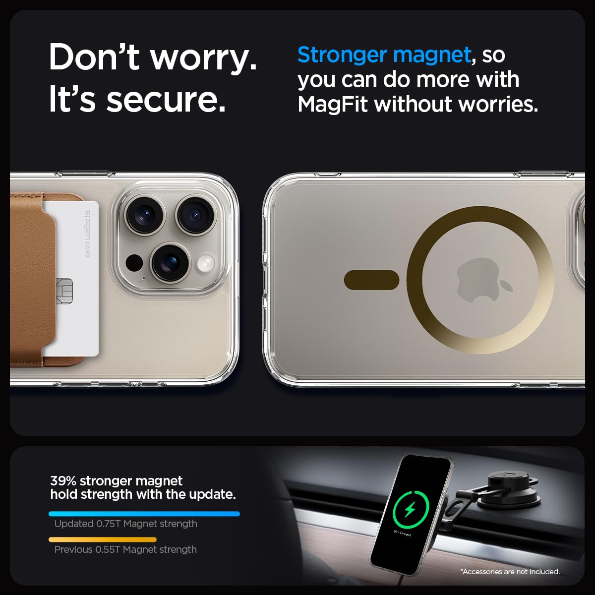 Foto 6 pulgar | Funda Spigen Ultra Hybrid Magfit Para Iphone 15 Pro Max Gold - Venta Internacional.