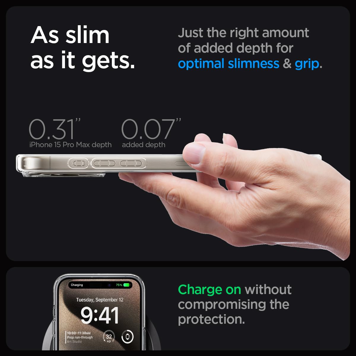 Foto 7 pulgar | Funda Spigen Ultra Hybrid Magfit Para Iphone 15 Pro Max Gold - Venta Internacional.