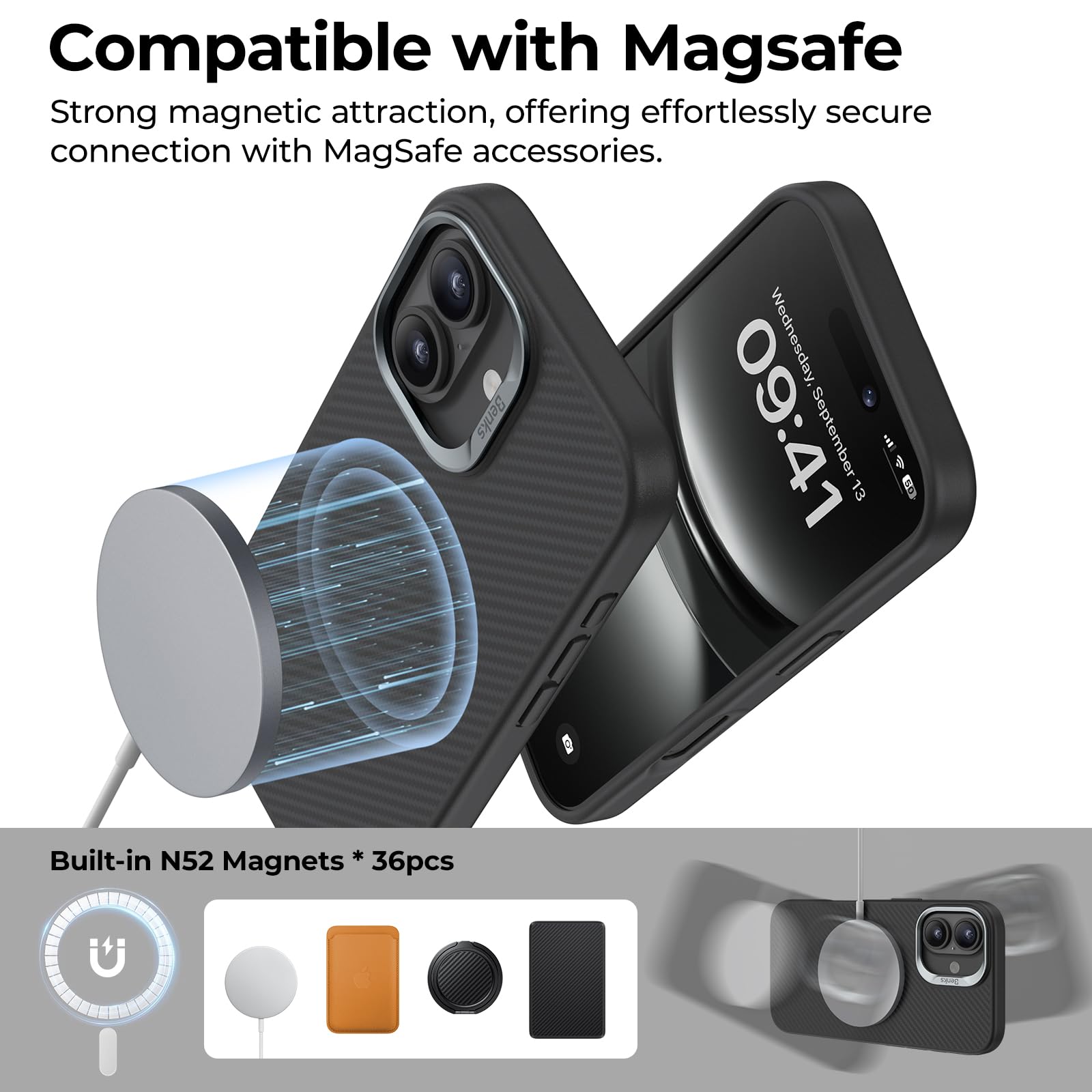 Foto 6 pulgar | Funda Benks Armorpro Para Iphone 16 Con Magsafe Military Grade - Venta Internacional.