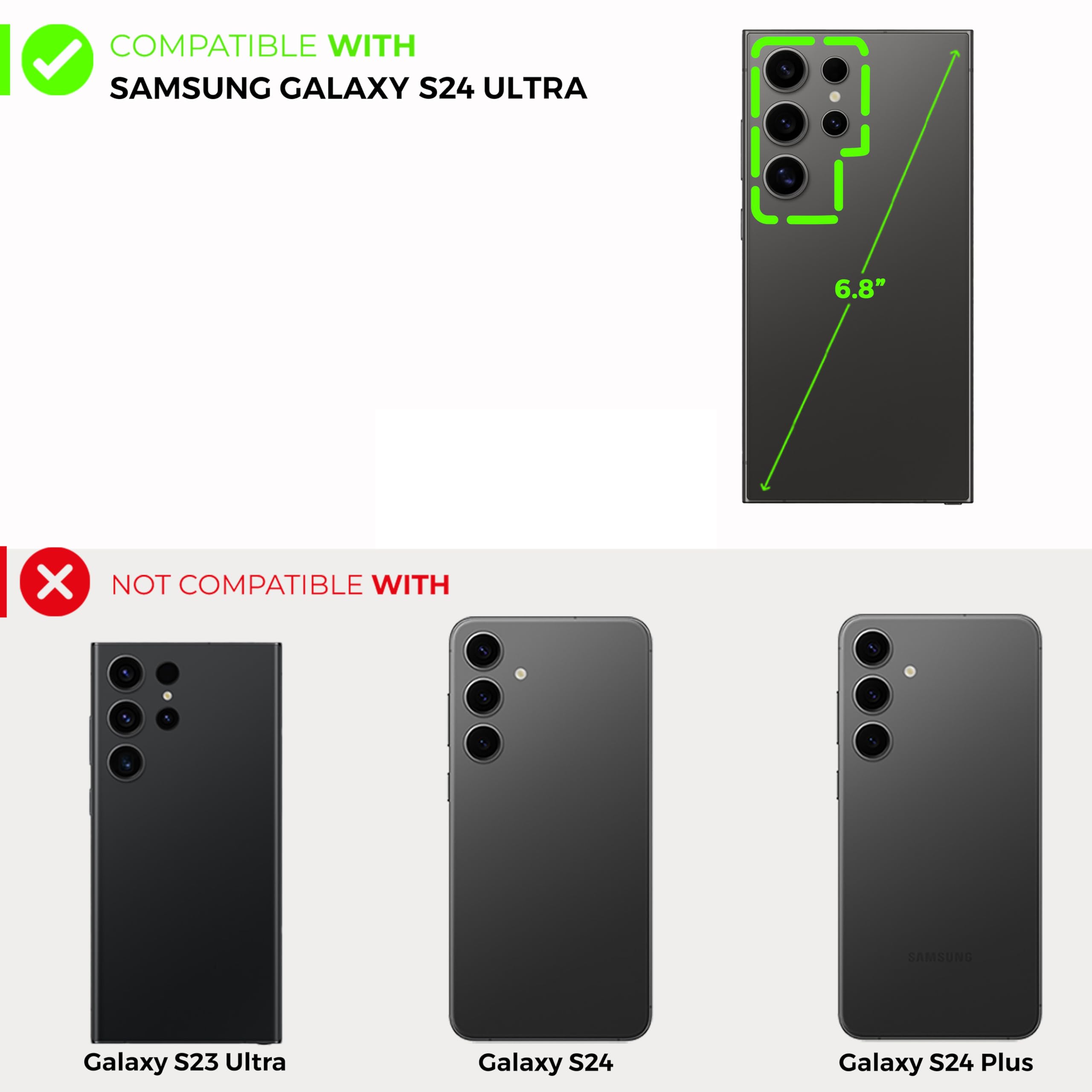 Foto 8 pulgar | Funda De Piel Tipo Cartera Para Teléfono Snakehive Para Samsung Galaxy S24 Ultra 5g - Venta Internacional.