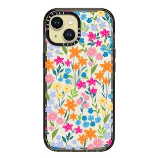 Foto 2 | Funda Para Teléfono Casetify Impact Iphone 15 Con Estampado De Flores Transparente - Venta Internacional.
