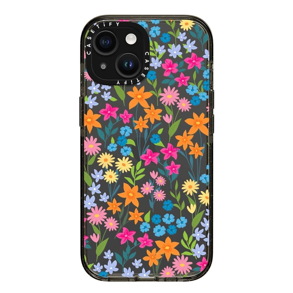 Foto 6 pulgar | Funda Para Teléfono Casetify Impact Iphone 15 Con Estampado De Flores Transparente - Venta Internacional.