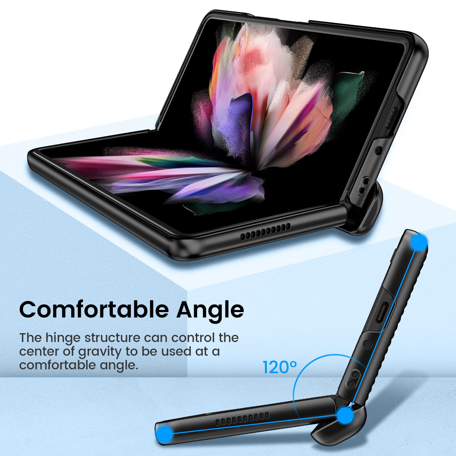 Foto 4 pulgar | Funda Ruky Para Samsung Galaxy Z Fold 3 Con Protector De Pantalla - Venta Internacional.