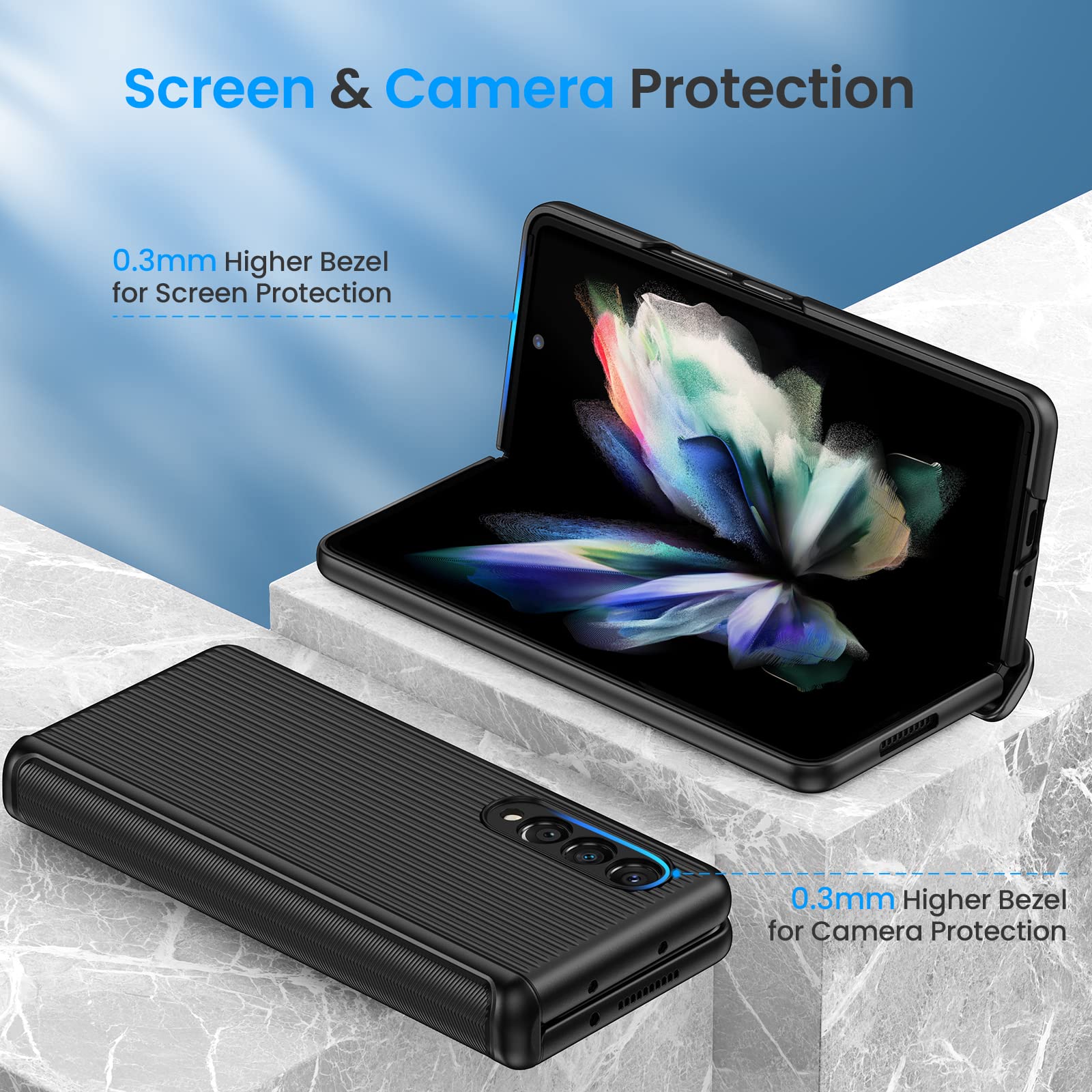 Foto 7 pulgar | Funda Ruky Para Samsung Galaxy Z Fold 3 Con Protector De Pantalla - Venta Internacional.