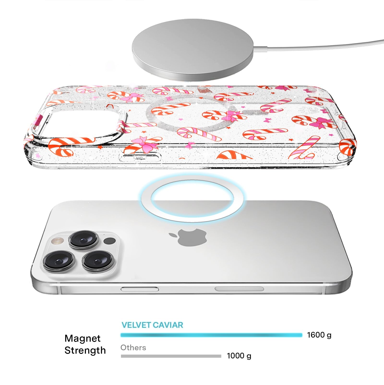 Foto 3 | Funda De Teléfono Velvet Caviar Para Iphone 14 Pro Max Christmas - Venta Internacional.