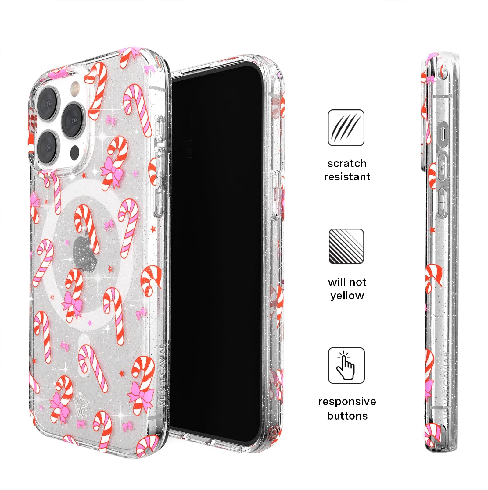 Foto 7 pulgar | Funda De Teléfono Velvet Caviar Para Iphone 14 Pro Max Christmas - Venta Internacional.
