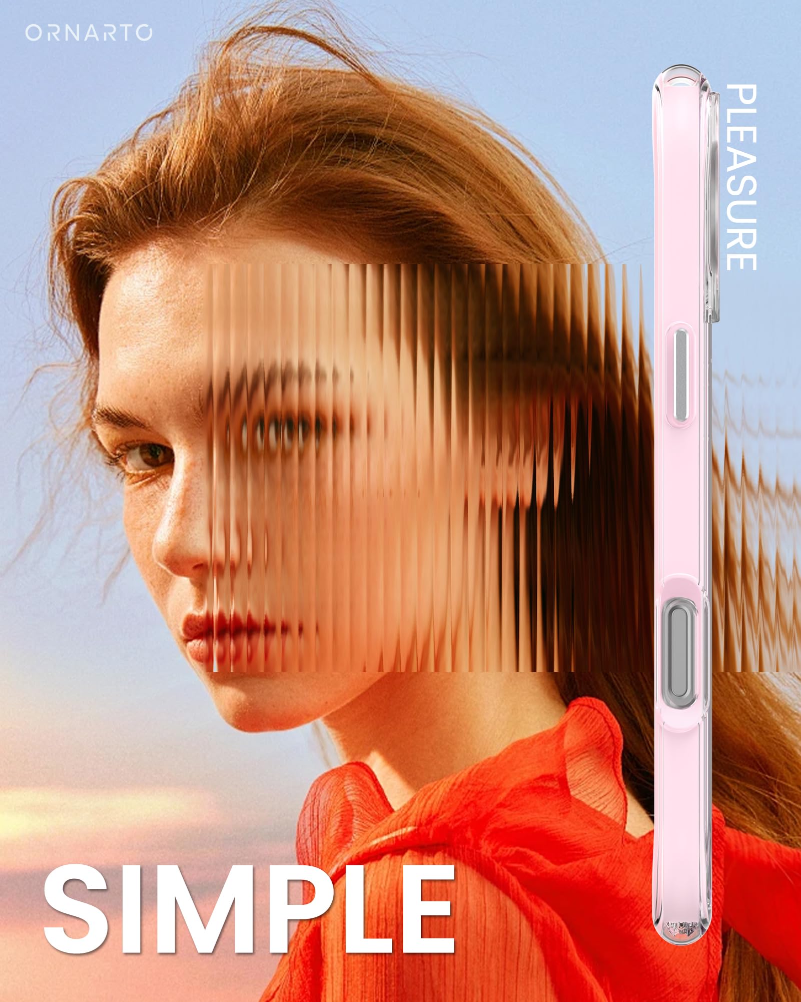 Foto 6 | Funda De Teléfono Ornarto Air Para Iphone 16 Plus Transparente Con Magsafe - Venta Internacional.