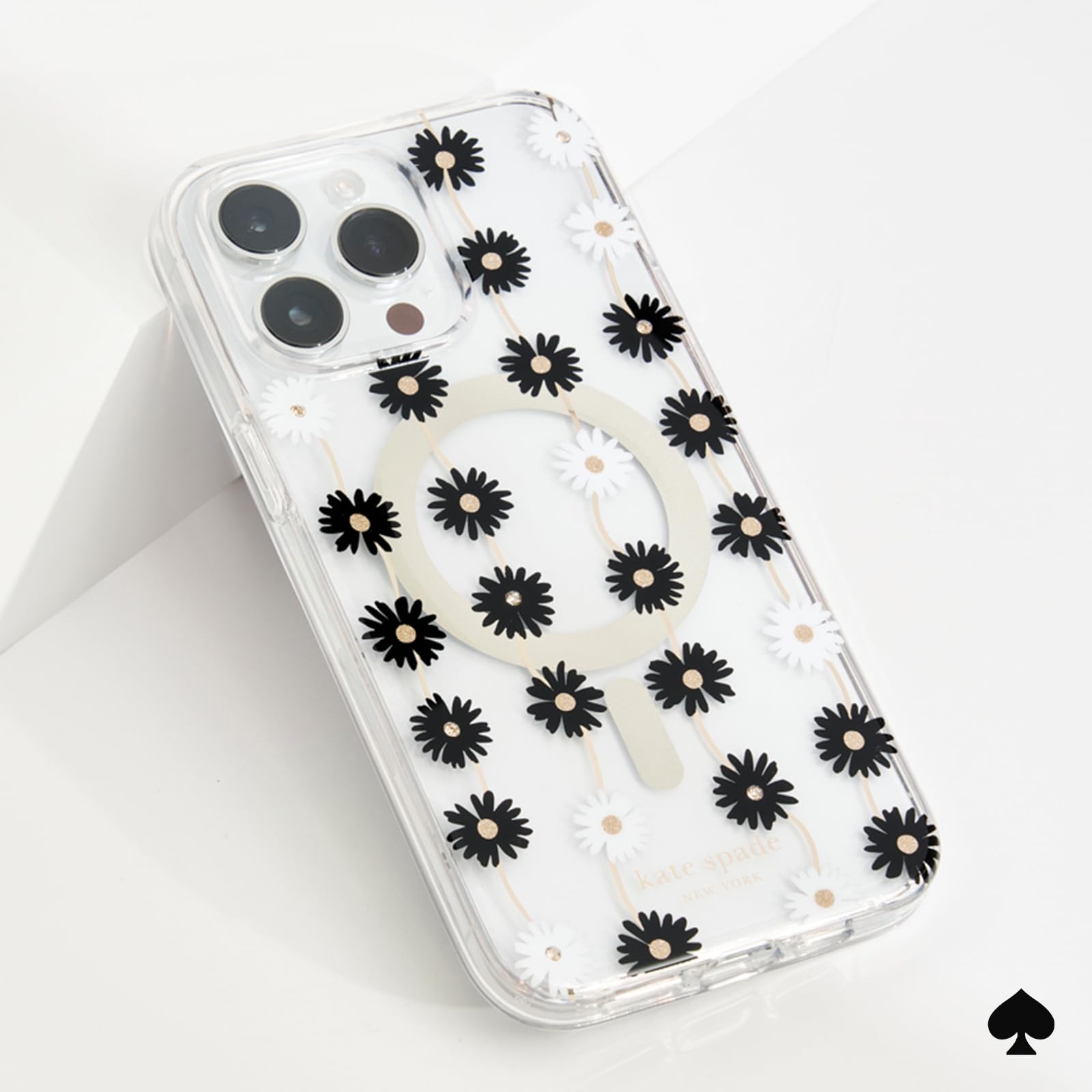 Foto 7 pulgar | Funda De Teléfono Kate Spade New York Para Iphone 15 Pro Max Daisy Chain - Venta Internacional.
