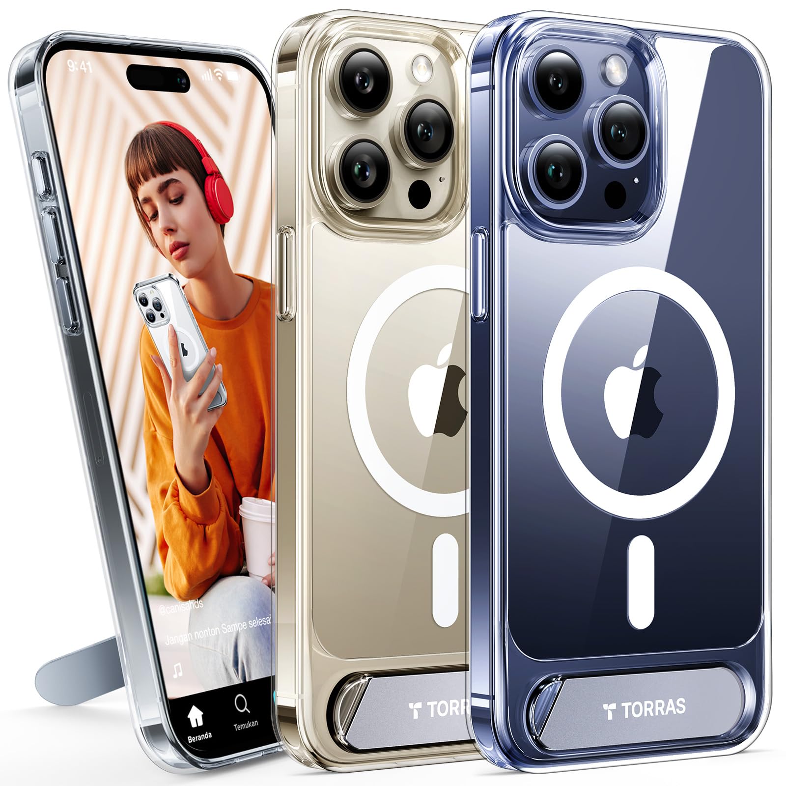 Foto 1 | Funda Para Teléfono Torras Strong Magnetic Stand Iphone 15 Pro Max - Venta Internacional.