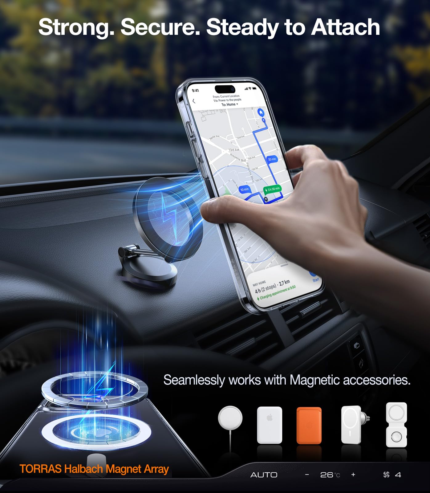 Foto 4 pulgar | Funda Para Teléfono Torras Strong Magnetic Stand Iphone 15 Pro Max - Venta Internacional.