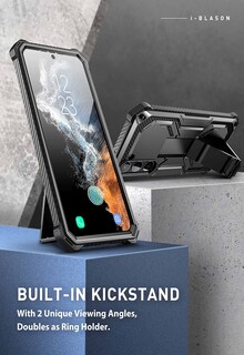 Foto 7 | Funda I-blason Armorbox Para Samsung Galaxy S23 Con Soporte Negro - Venta Internacional.