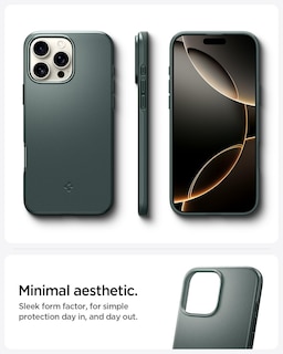 Foto 3 | Funda Spigen Thin Fit Magfit Para Iphone 16 Pro Max Abyss Green - Venta Internacional.