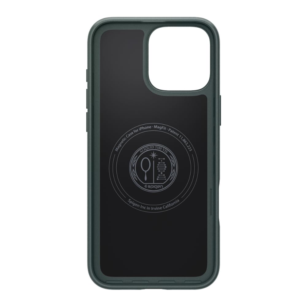 Foto 5 pulgar | Funda Spigen Thin Fit Magfit Para Iphone 16 Pro Max Abyss Green - Venta Internacional.