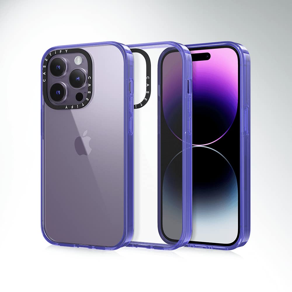 Foto 4 pulgar | Funda Para Teléfono Casetify Compact Iphone 14 Pro, Negro Transparente - Venta Internacional.
