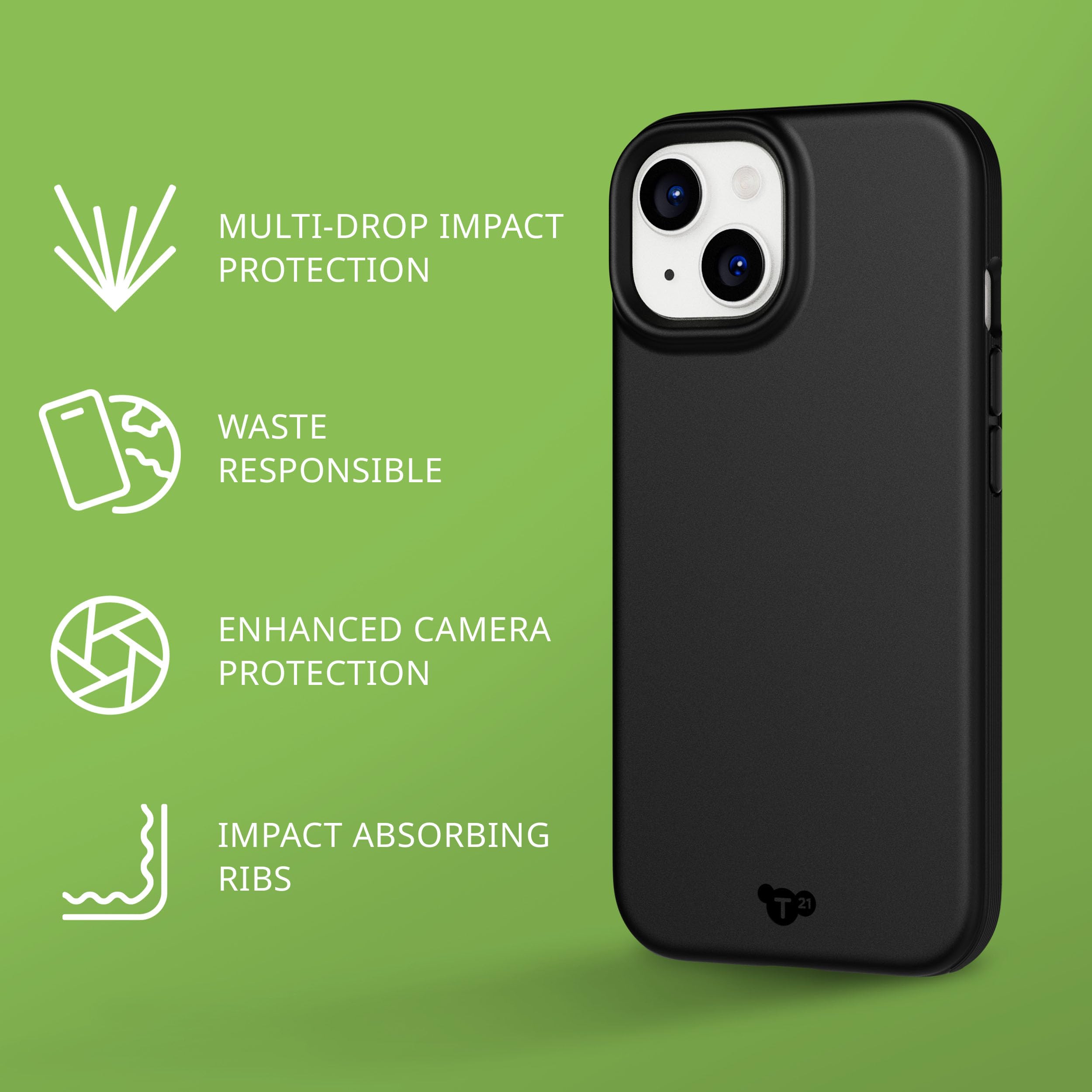 Foto 4 pulgar | Funda Tech21 Evolite Para Iphone 15 - Negra - Venta Internacional.