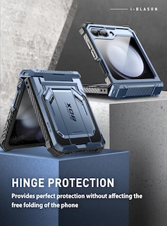 Foto 3 | Funda De Teléfono I-blason Armorbox Con Soporte Para Samsung Galaxy Z Flip 5, Color Azul - Venta Internacional.