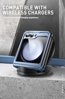 Foto 4 | Funda De Teléfono I-blason Armorbox Con Soporte Para Samsung Galaxy Z Flip 5, Color Azul - Venta Internacional.