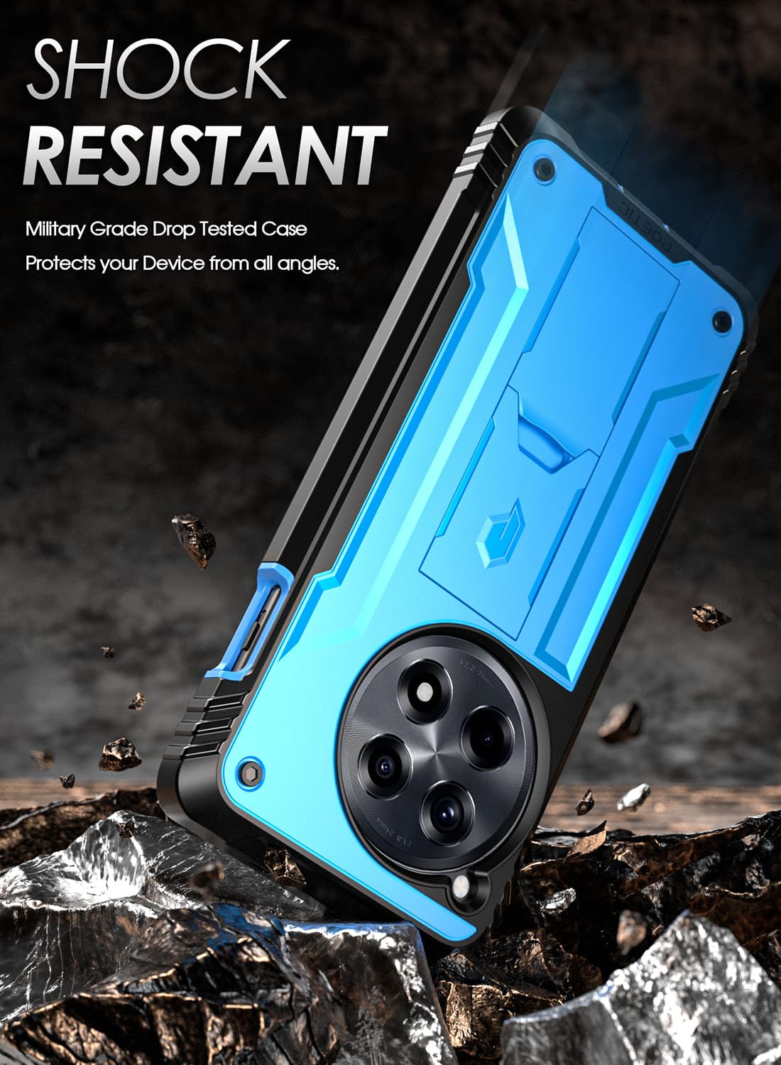 Foto 7 pulgar | Funda Para Teléfono Poetic Revolution Oneplus 12r 5g Azul Claro - Venta Internacional.