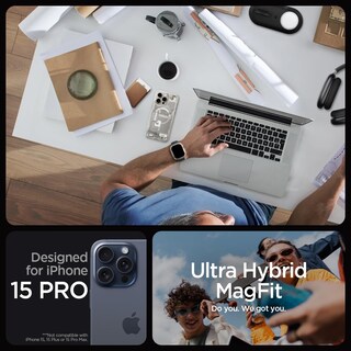 Foto 2 | Funda Para Teléfono Spigen Ultra Hybrid Magfit Iphone 15 Pro 2023 - Venta Internacional.