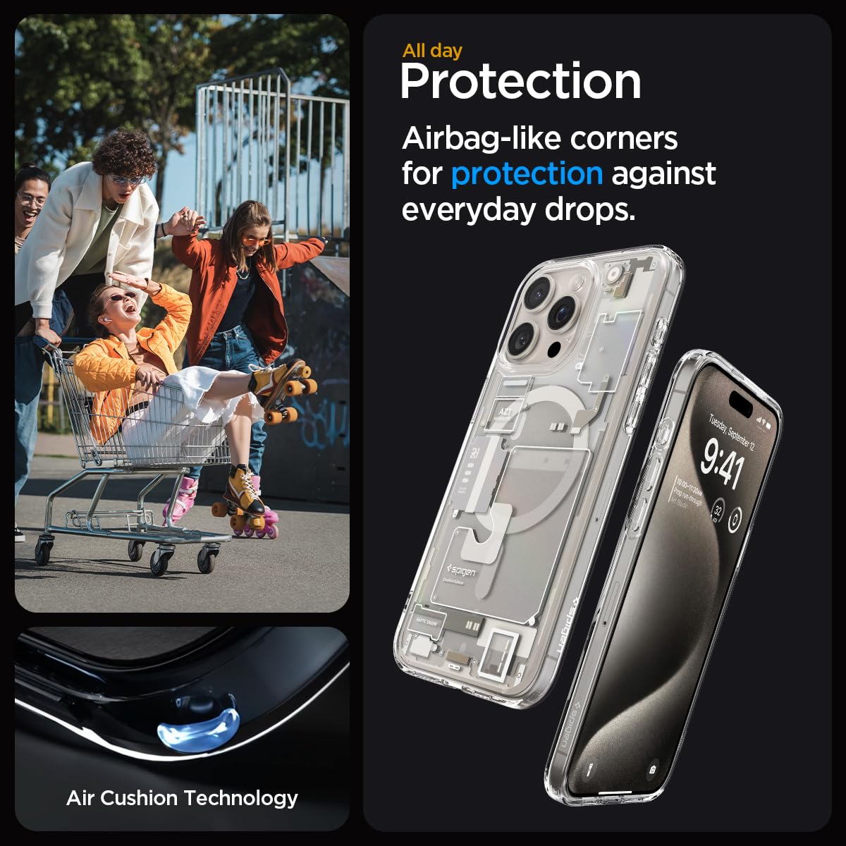 Foto 5 pulgar | Funda Para Teléfono Spigen Ultra Hybrid Magfit Iphone 15 Pro 2023 - Venta Internacional.