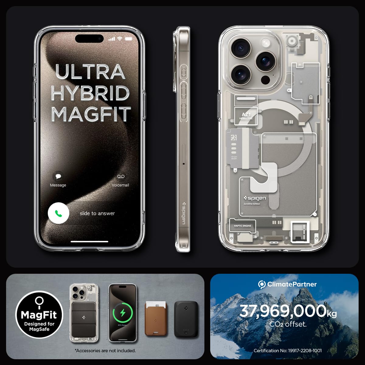 Foto 8 pulgar | Funda Para Teléfono Spigen Ultra Hybrid Magfit Iphone 15 Pro 2023 - Venta Internacional.
