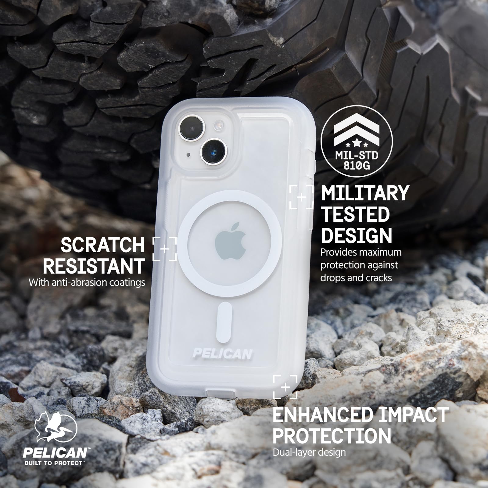 Foto 5 pulgar | Funda Para Teléfono Pelican Voyager Series Para Iphone 15 6.1, Transparente - Venta Internacional.