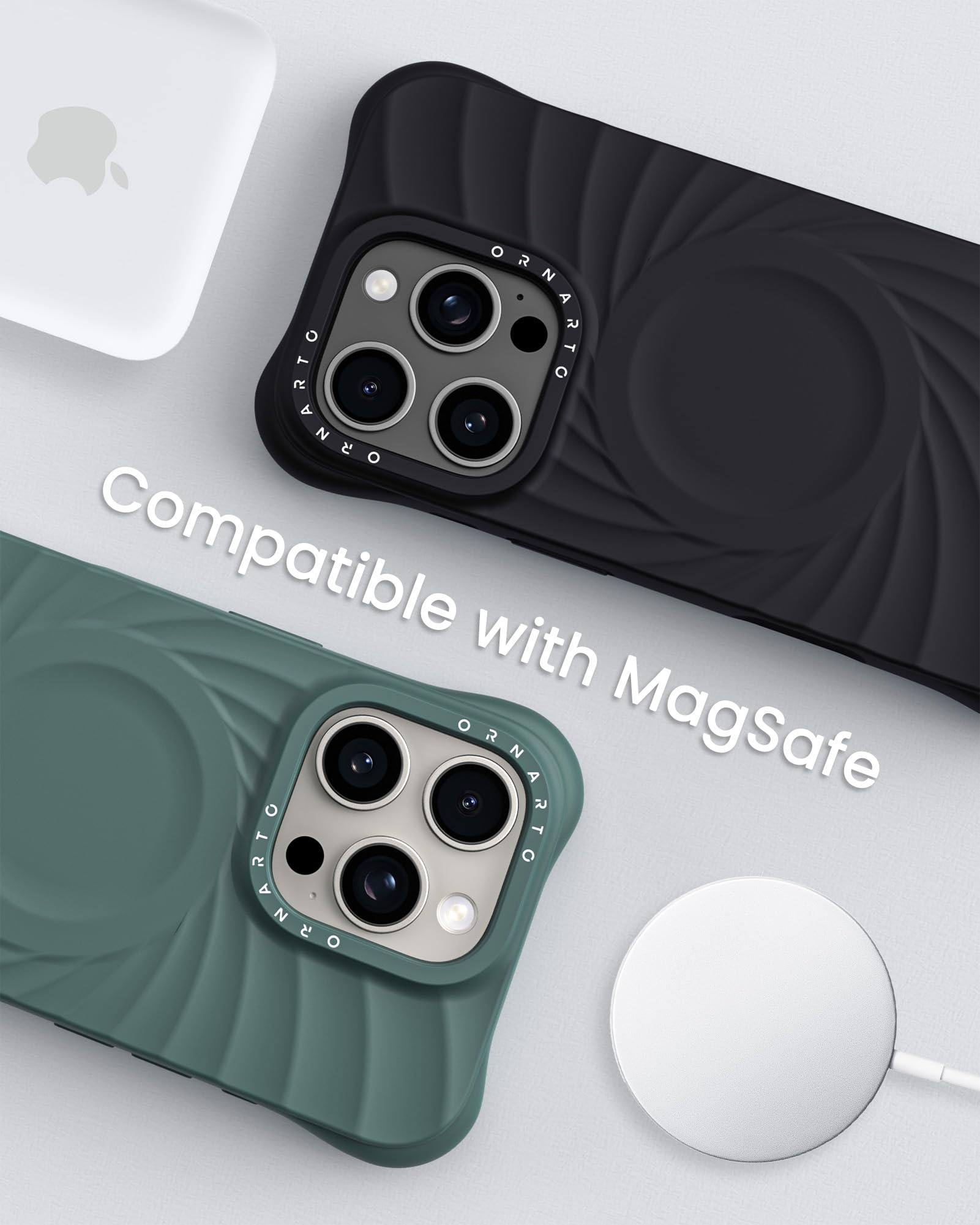 Foto 8 pulgar | Funda Ornarto Vortuxe Para Iphone 16 Pro De 6.3 Pulgadas, Negra - Venta Internacional.