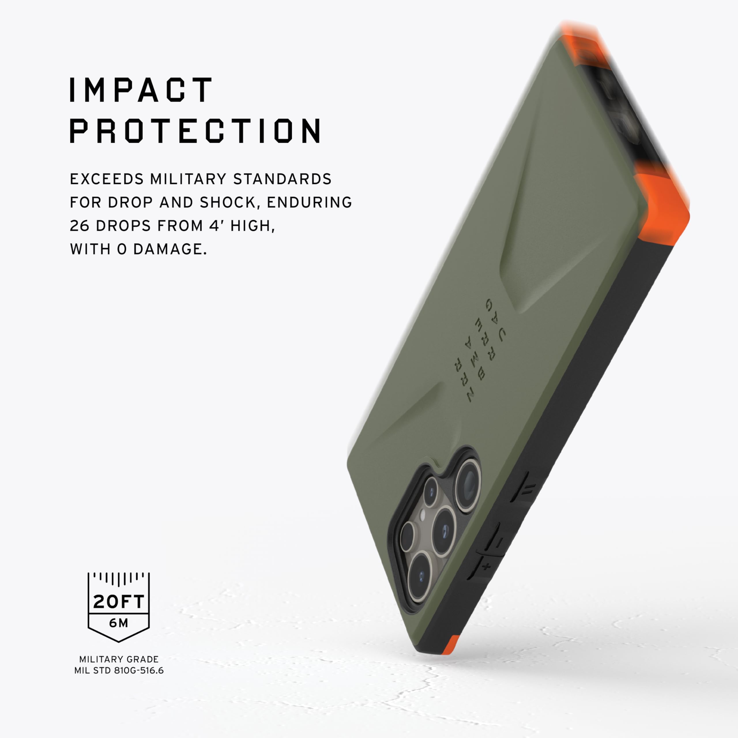 Foto 7 pulgar | Funda Para Teléfono Urban Armor Gear Uag Civilian Olive Galaxy S24 Ultra - Venta Internacional.