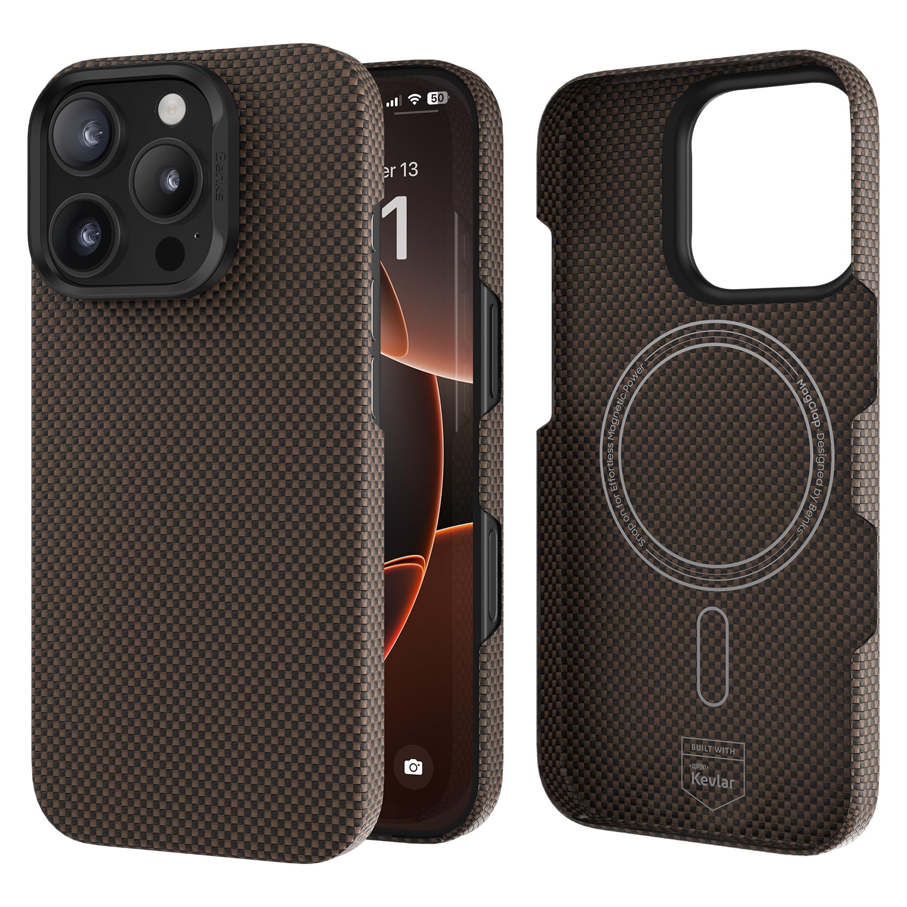 Funda Benks Para Iphone 16 Pro Max Armortint Armorair Gold - Venta Internacional.