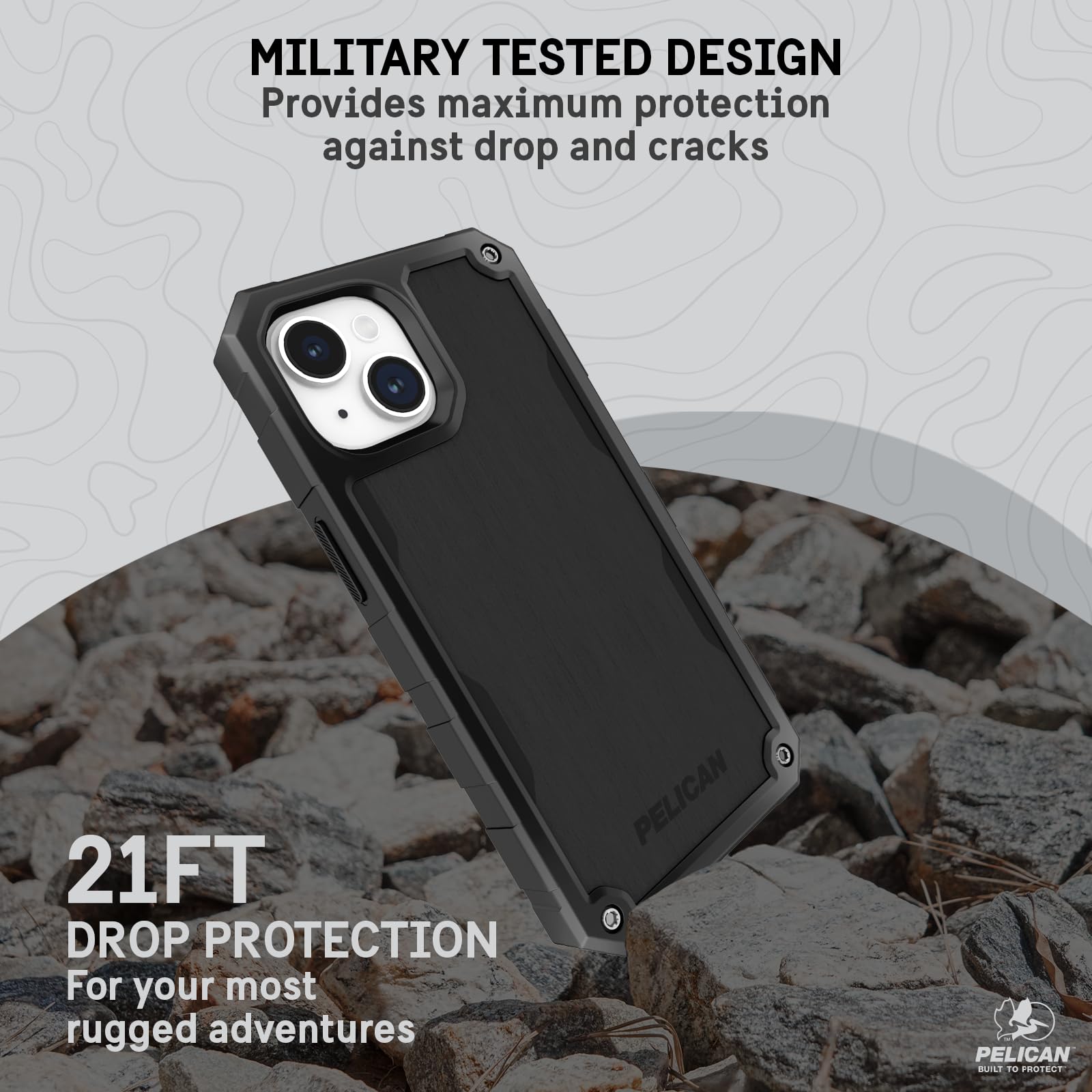 Foto 5 pulgar | Funda De Teléfono Pelican Shield De Aluminio Cepillado Para Iphone 15 De 6.1 Pulgadas - Venta Internacional.