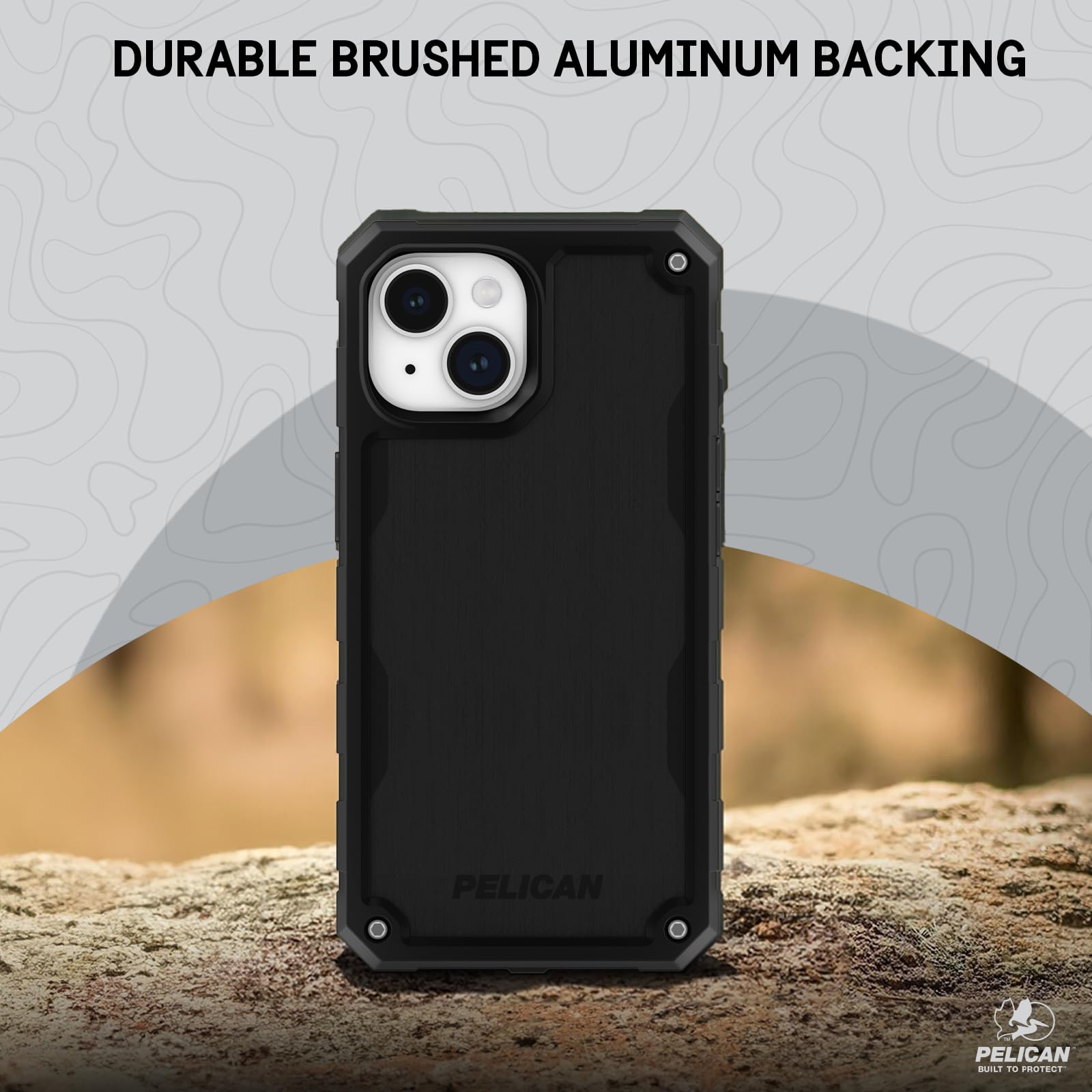 Foto 6 pulgar | Funda De Teléfono Pelican Shield De Aluminio Cepillado Para Iphone 15 De 6.1 Pulgadas - Venta Internacional.