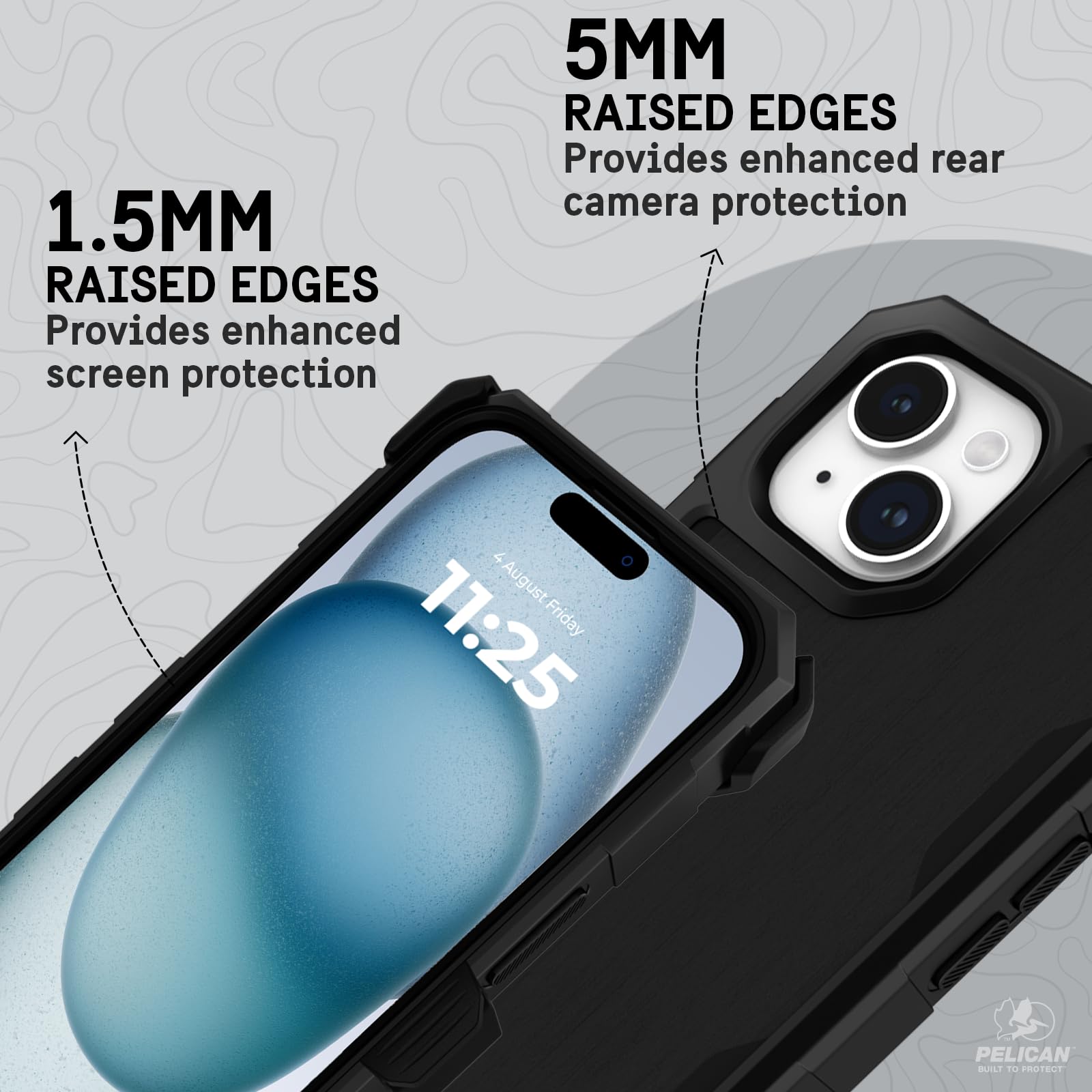 Foto 7 pulgar | Funda De Teléfono Pelican Shield De Aluminio Cepillado Para Iphone 15 De 6.1 Pulgadas - Venta Internacional.
