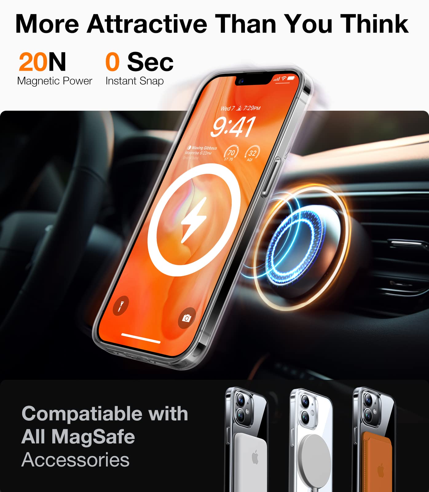Foto 2 | Funda De Teléfono Torras Magnetic Upro Ostand Para Iphone 12 Y 12 Pro - Venta Internacional.