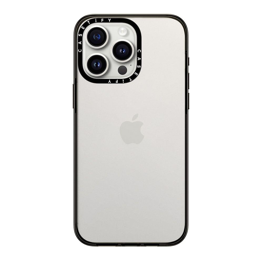 Foto 4 pulgar | Funda De Teléfono Casetify Compact Para Iphone 15 Pro Max, Color Negro Transparente - Venta Internacional.