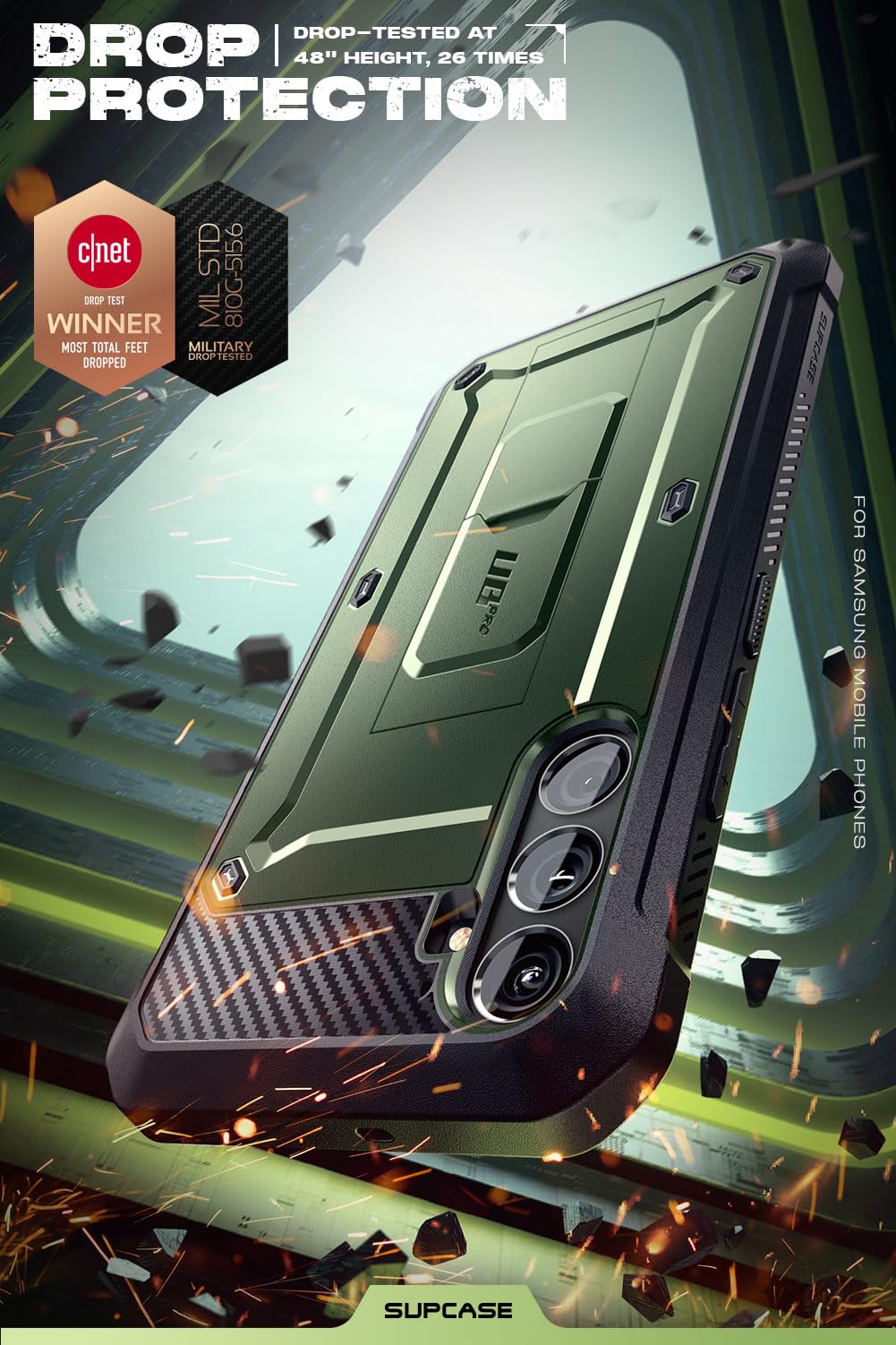 Foto 2 | Funda De Teléfono Supcase Unicorn Beetle Pro Para Samsung Galaxy S23 Fe - Venta Internacional.