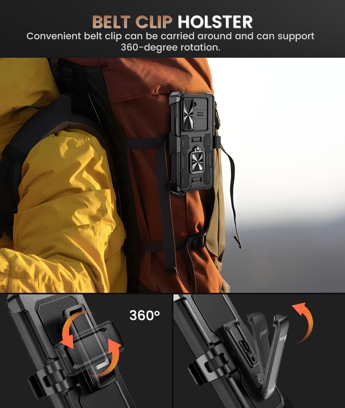 Foto 5 pulgar | Funda De Teléfono Caka Para Samsung Galaxy Z Fold 5 Con Protector De Pantalla - Venta Internacional.