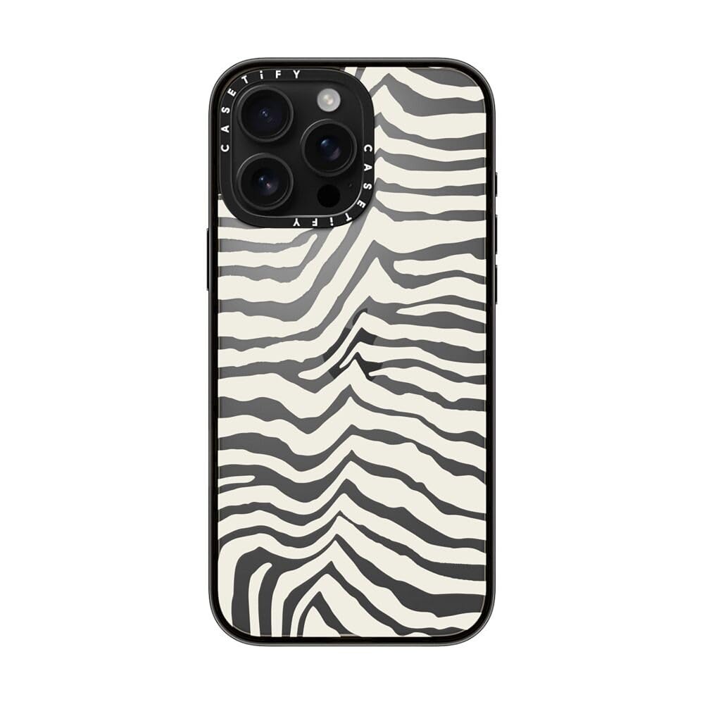 Foto 3 pulgar | Funda De Teléfono Casetify Compact Para Iphone 16 Pro Max Zebra - Venta Internacional.