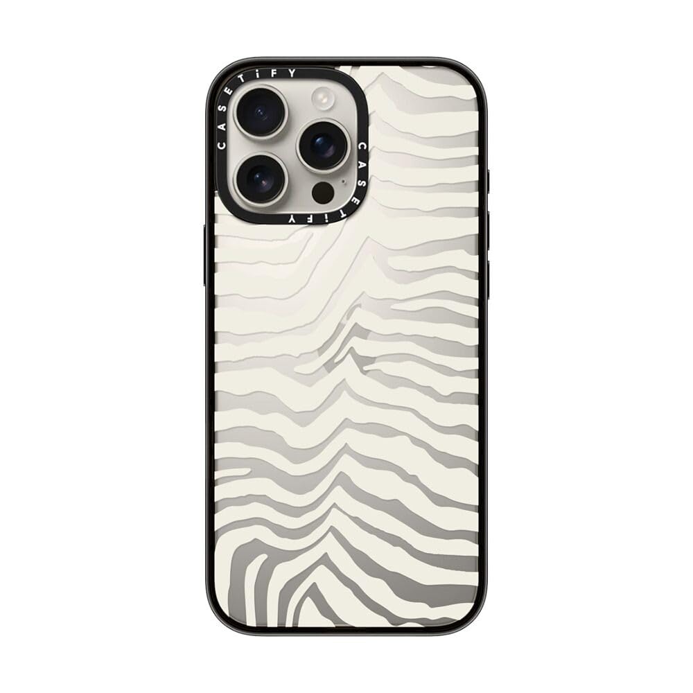 Foto 4 pulgar | Funda De Teléfono Casetify Compact Para Iphone 16 Pro Max Zebra - Venta Internacional.