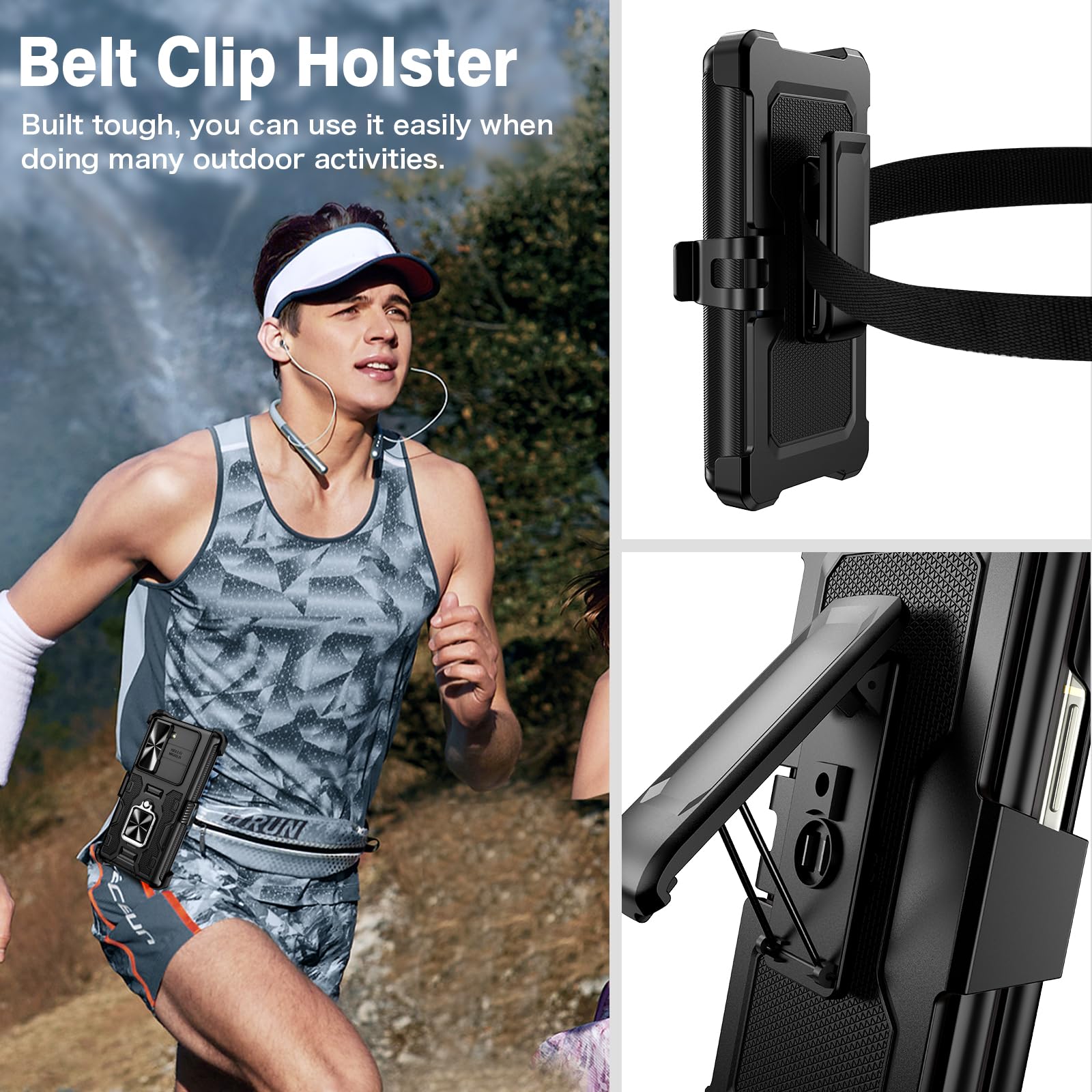 Foto 7 | Funda Vego Para Samsung Galaxy Z Fold 5 Con Clip Para Cinturón Y Soporte - Venta Internacional.
