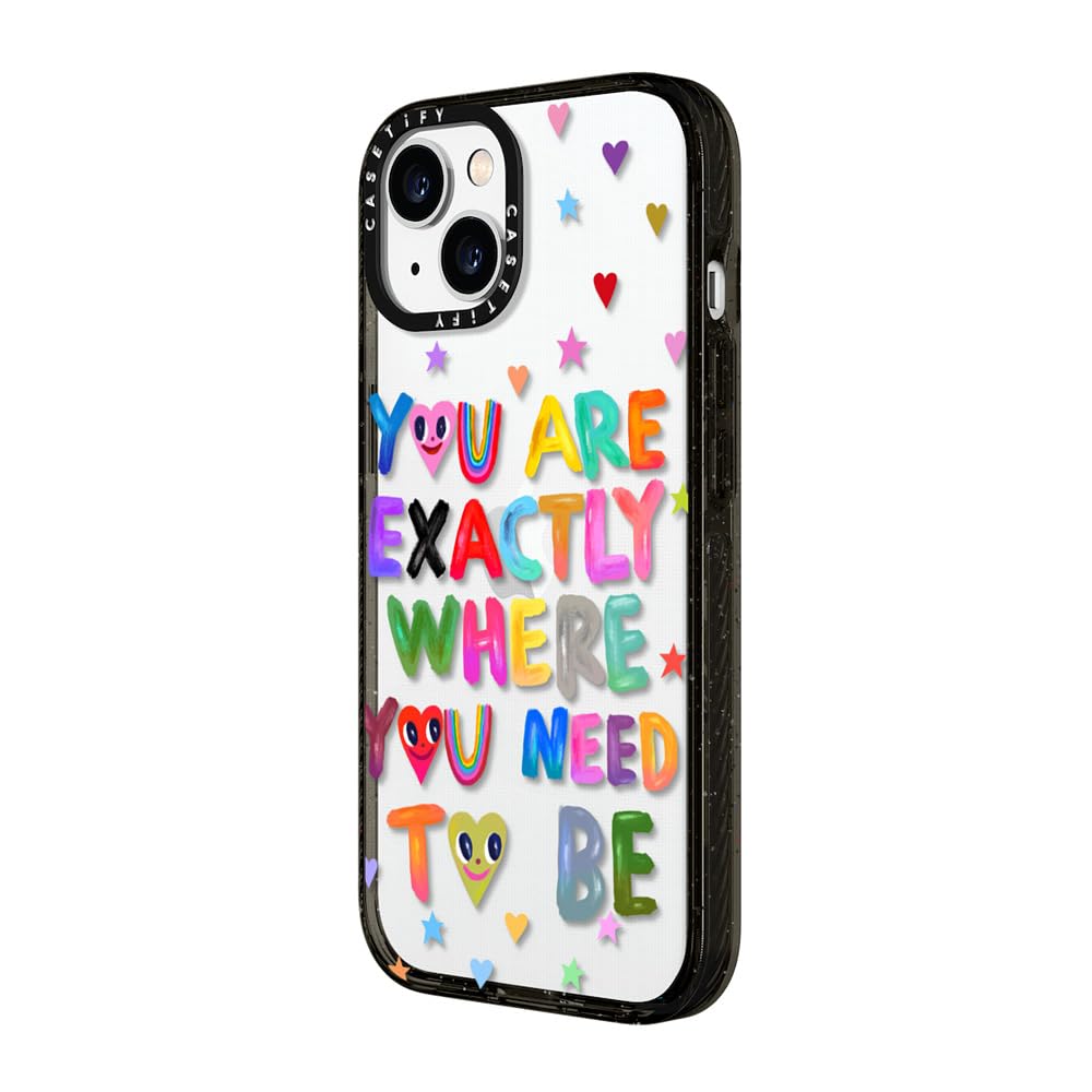 Foto 7 pulgar | Funda De Teléfono Casetify Impact Para Iphone 15 Plus, Color Negro Transparente - Venta Internacional.