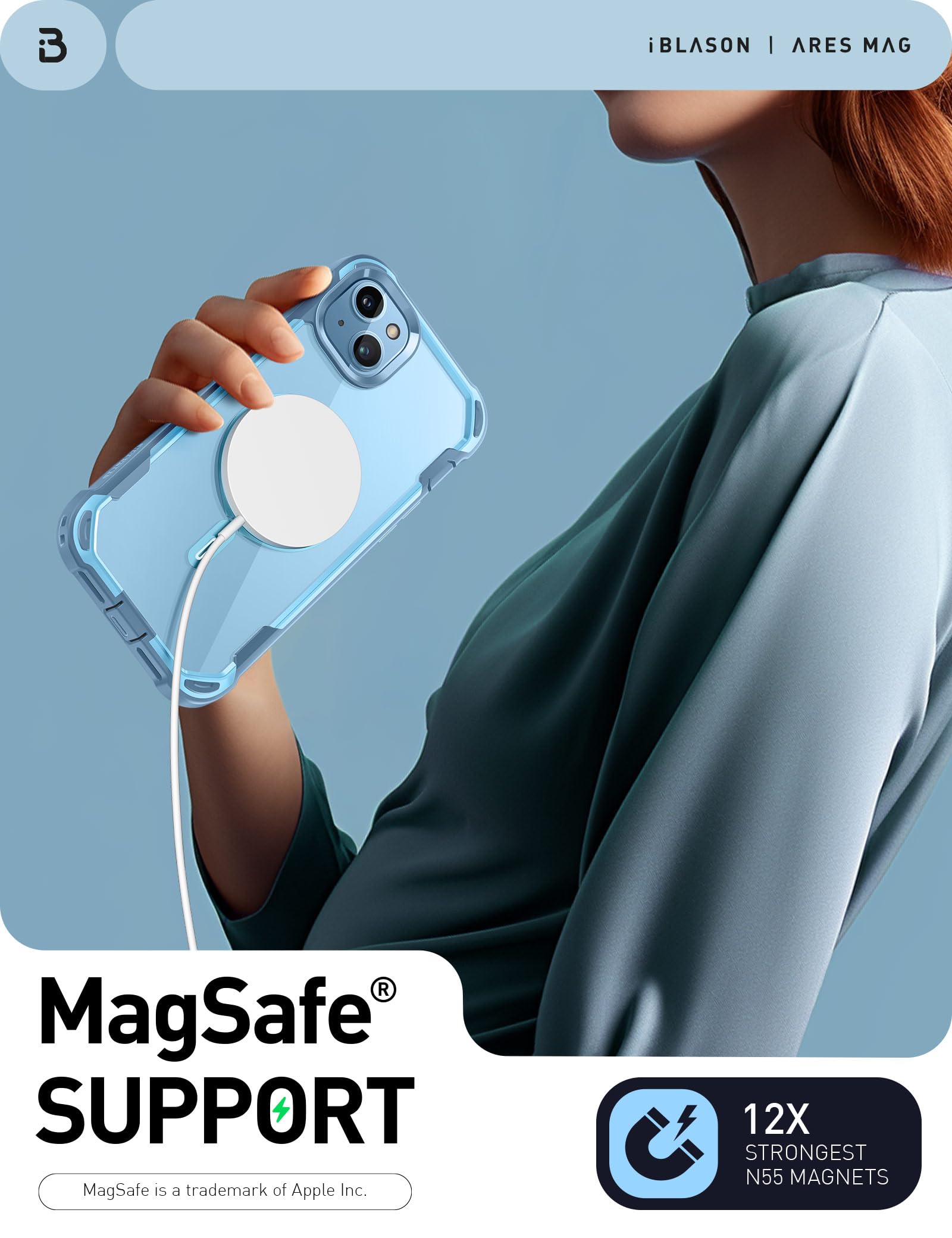 Foto 4 pulgar | Funda De Teléfono I-blason Ares Para Iphone 15/14/13 [6.1 Pulgadas] Con Magsafe - Venta Internacional.