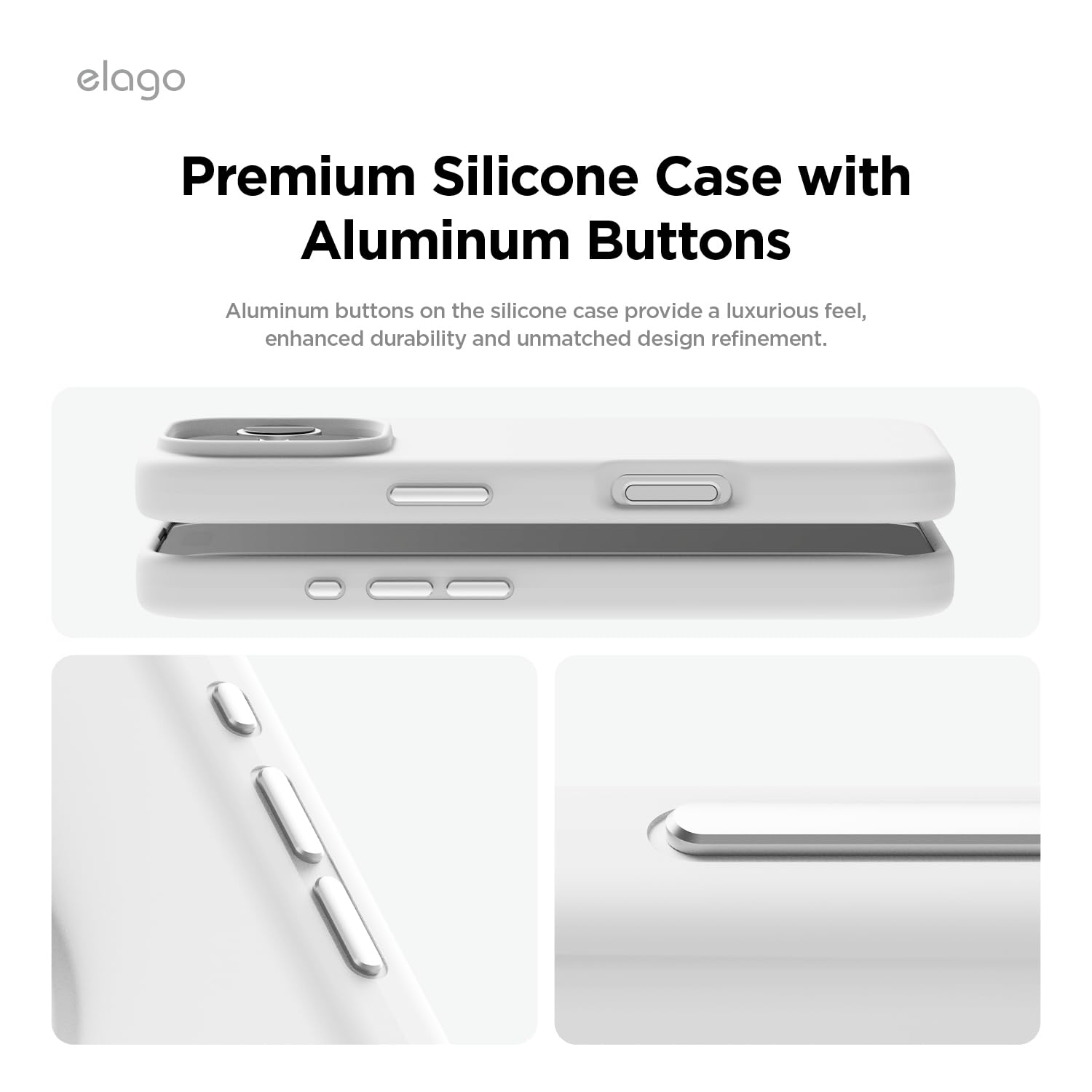 Foto 4 pulgar | Funda De Silicona Magnética Elago Para Iphone 16 Pro Max De 6.9 Pulgadas, Color Blanco - Venta Internacional.