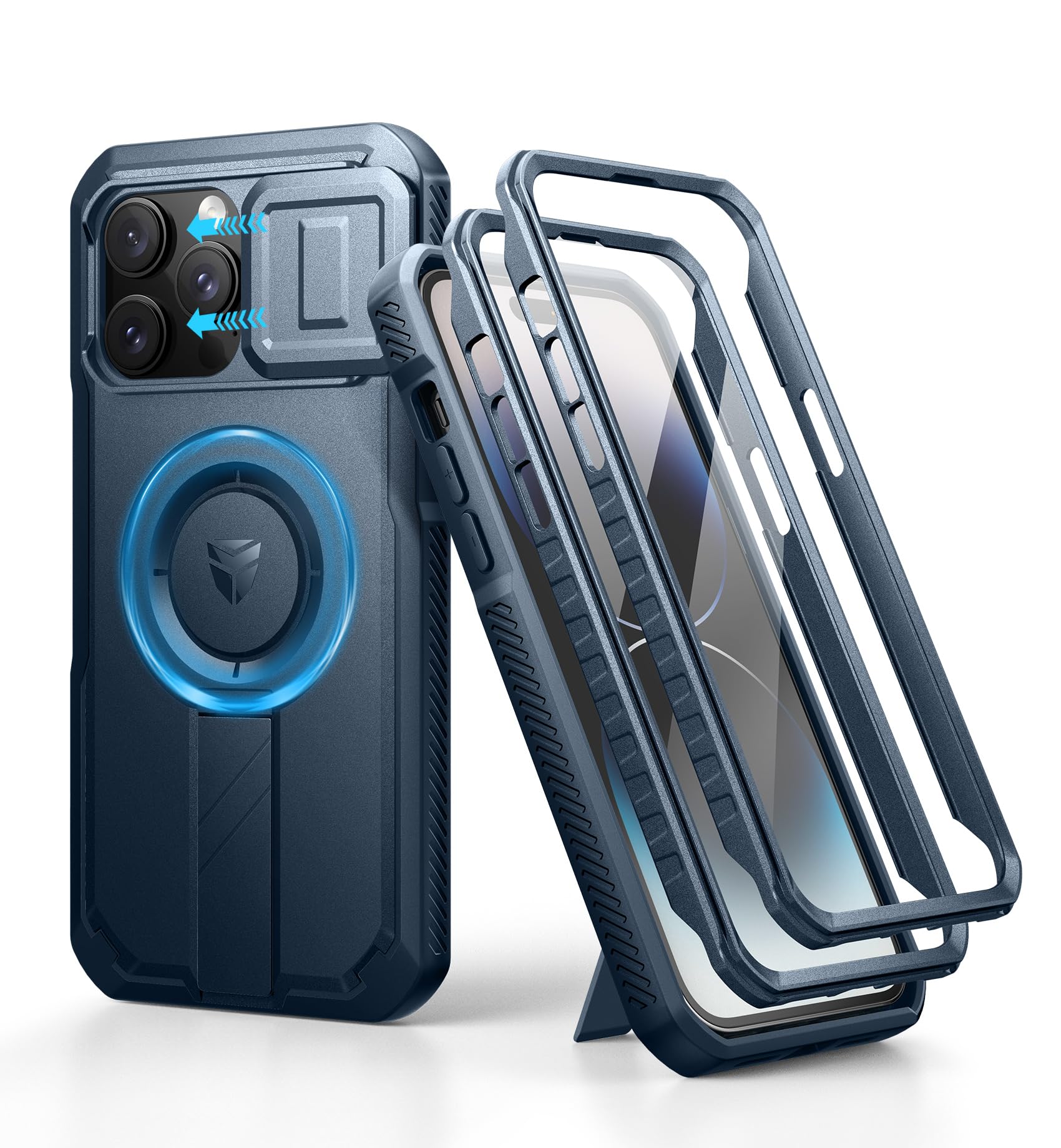 Foto 1 | Funda Dexnor Para Iphone 14 Pro Max Con Cámara Deslizante, Color Azul - Venta Internacional.
