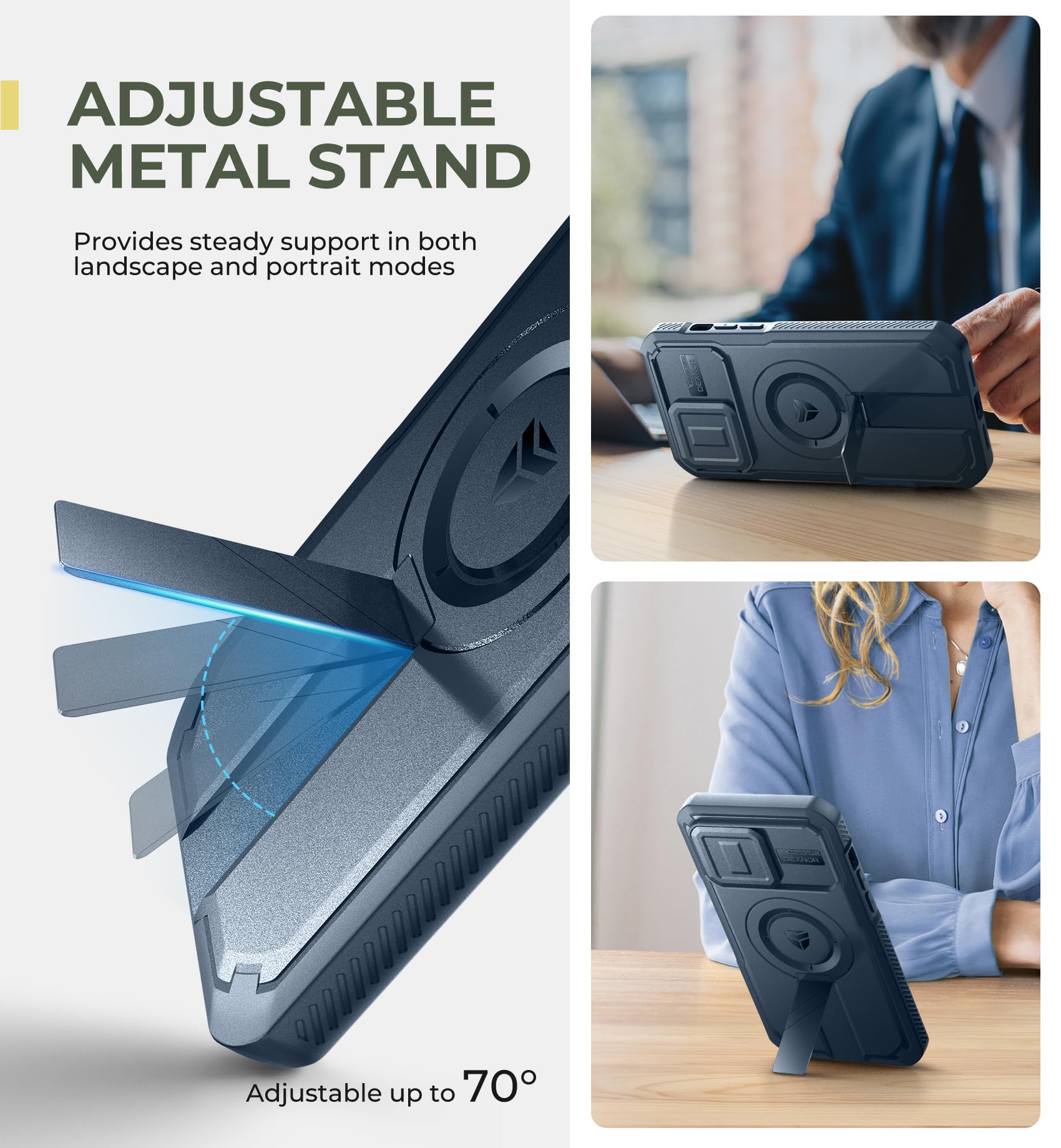 Foto 5 | Funda Dexnor Para Iphone 14 Pro Max Con Cámara Deslizante, Color Azul - Venta Internacional.