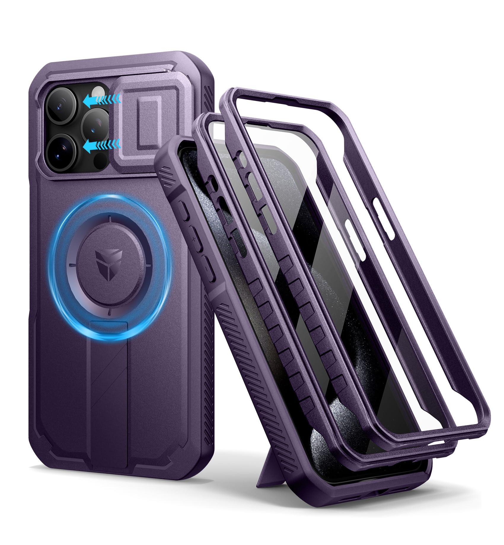 Foto 2 pulgar | Funda De Teléfono Dexnor Para Iphone 15 Pro Max Con Funda De Cámara Deslizante - Venta Internacional.