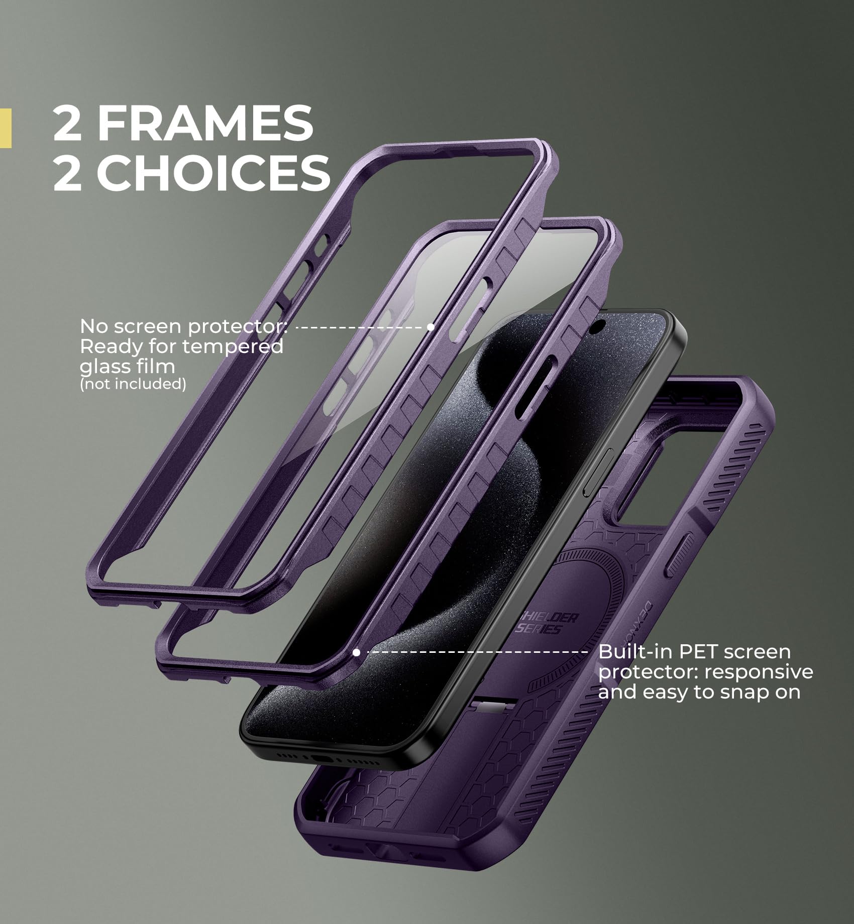 Foto 6 | Funda De Teléfono Dexnor Para Iphone 15 Pro Max Con Funda De Cámara Deslizante - Venta Internacional.