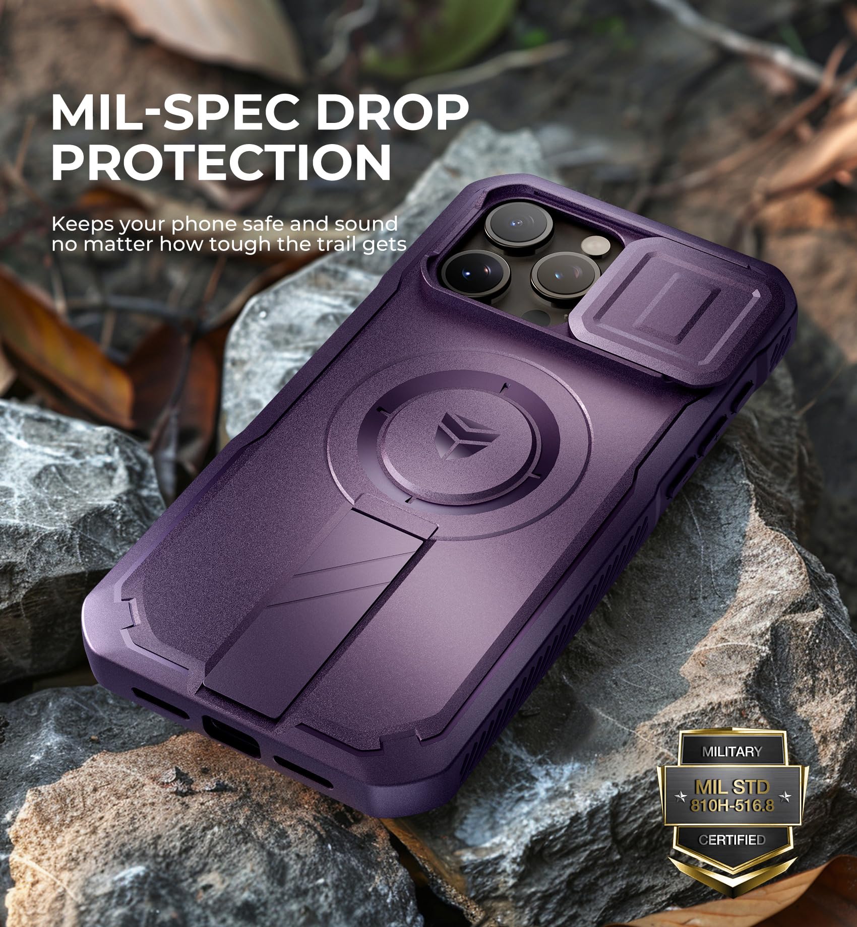 Foto 7 | Funda De Teléfono Dexnor Para Iphone 15 Pro Max Con Funda De Cámara Deslizante - Venta Internacional.