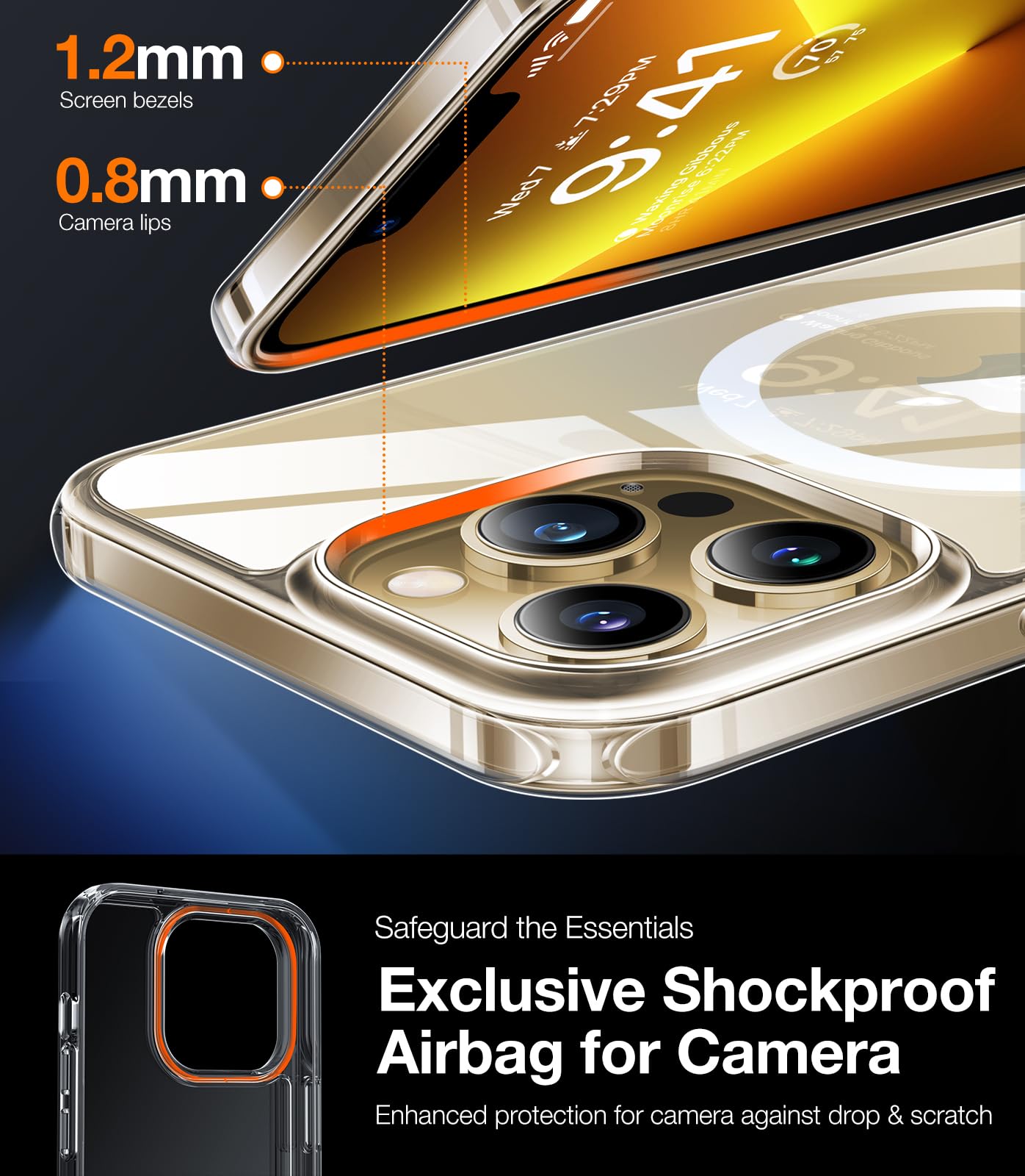 Foto 7 pulgar | Funda De Teléfono Torras Stronger Magnetic Para Iphone 13 Pro, Transparente - Venta Internacional.