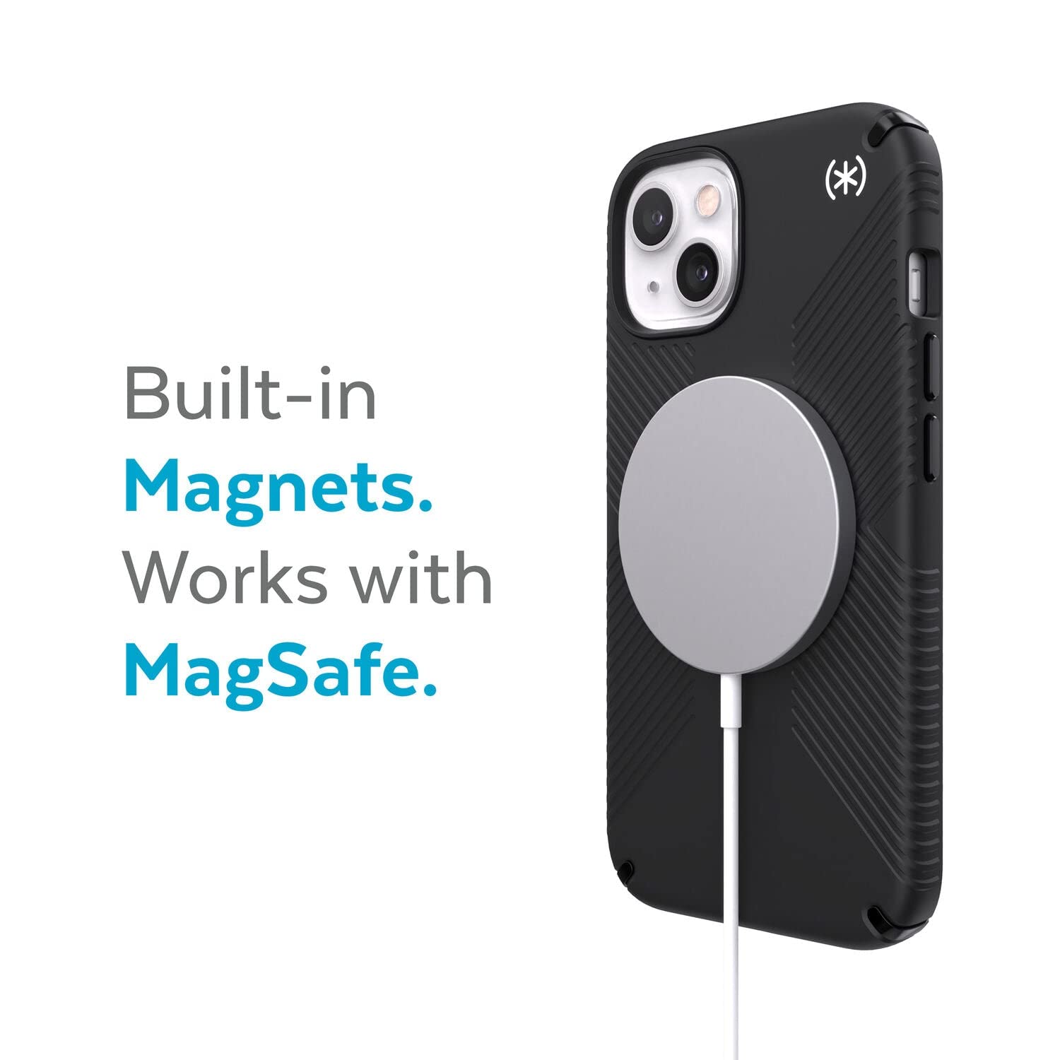 Foto 4 pulgar | Funda Protectora Speck Presidio2 Grip Para Iphone 13, Color Blanco Y Negro - Venta Internacional.