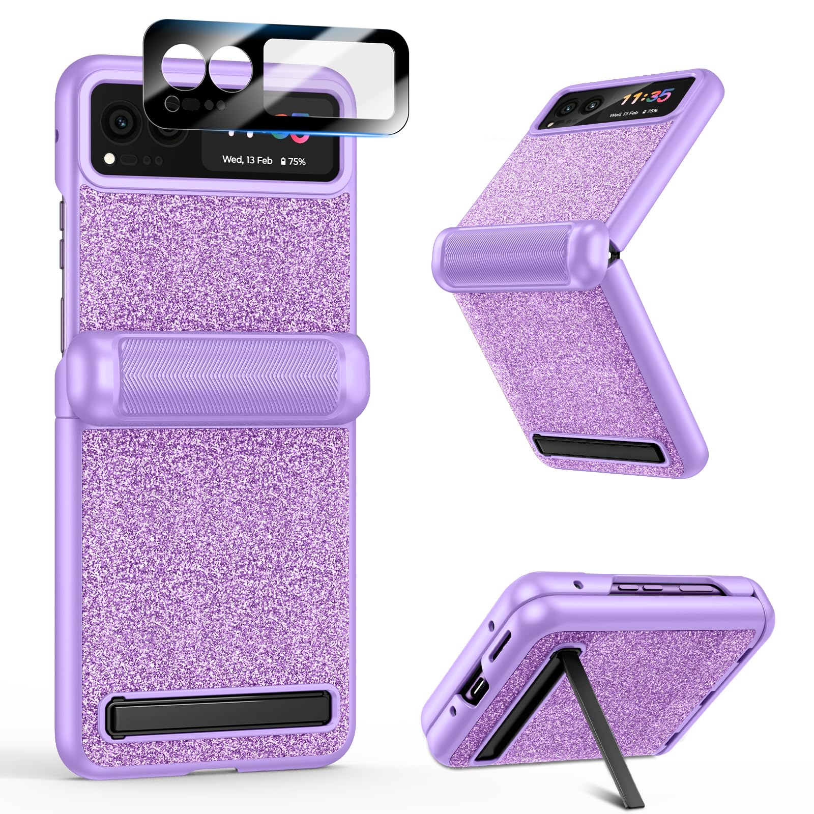 Foto 2 pulgar | Funda Vego Para Motorola Razr 2023 Con Protección De Bisagra, Color Morado - Venta Internacional.